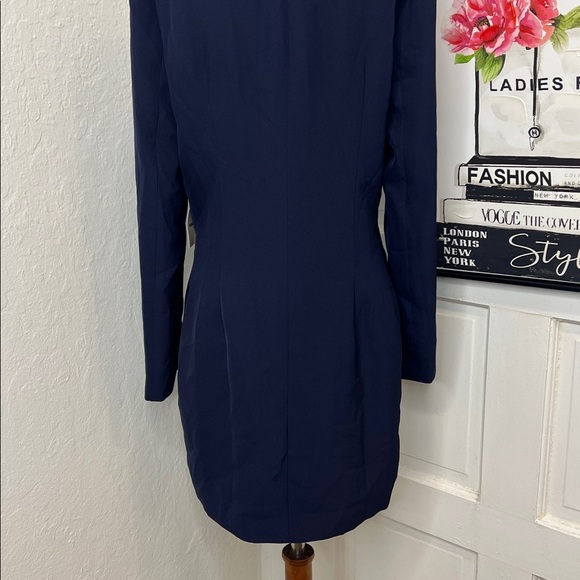 NWT Superdown Navy Button Front Blazer Dress size M - Picture 7 of 9